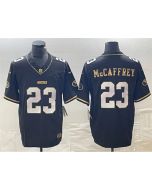 Men's San Francisco 49ers #13 Brock Purdy Black Gold 2023 F.U.S.E. Stitched Jersey