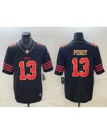 Men's San Francisco 49ers #13 Brock Purdy Black Gold Stitched Jersey (Black Gold)