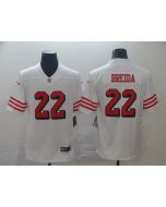 Men's San Francisco 49ers #22 Matt Breida White Color Rush Limited Stitched NFL Jersey