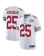 Men's San Francisco 49ers #25 Richard Sherman White Super Bowl LIV Vapor Untouchable Limited Stitched NFL Jersey