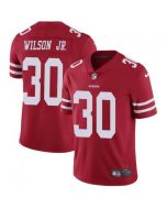 Men's San Francisco 49ers #30 Jeff Wilson Jr. Red Vapor Untouchable Limited Stitched NFL Jersey
