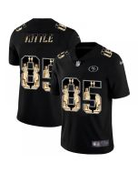 Men's San Francisco 49ers #85 George Kittle 2019 Black Statue of Liberty Limited Stitched NFL Jersey