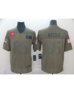 Men's San Francisco 49ers #85 George Kittle 2019 Camo Salute To Service Limited Stitched NFL Jersey
