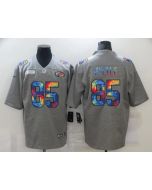 Men's San Francisco 49ers #85 George Kittle 2020 Grey Crucial Catch Limited Stitched Jersey