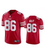 Men's San Francisco 49ers #86 Danny Gray 2022 New Scarlet Vapor Untouchable Stitched Football Jersey
