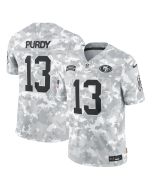 Men's San Francisco 49ers Brock Purdy Arctic Camo 2024 Salute to Service Limited Jersey (Camo)