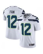 Men's Seattle Seahawks #12 Fan White Vapor Untouchable Limited Stitched NFL Jersey
