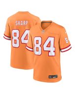 Men's Tampa Bay Buccaneers #84 Bauer Sharp Orange Alternate Game Jersey
