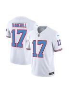 Men's Tennessee Titans #17 Ryan Tannehill White 2023 F.U.S.E. Vapor Limited Throwback Stitched Football Jersey