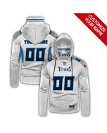 Men's Tennessee Titans 2020 White Customize Hoodie Mask
