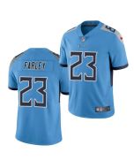 Men's Tennessee Titans #23 Caleb Farley Blue Vapor Untouchable Stitched Jersey