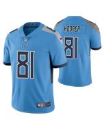 Men's Tennessee Titans #81 Austin Hooper Blue Vapor Untouchable Stitched Jersey