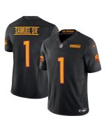 Men's Washington Commanders #1 Deebo Samuel Sr Black 2025 F.U.S.E Vapor Limited Stitched Football Jersey