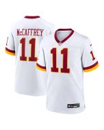 Men's Washington Commanders #11 Luke McCaffrey White Game Super Bowl Era Jersey (White)