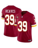 Men's Washington Commanders #39 Jeremy Reaves Burgundy 2026 With 2-Star C Patch Vapor F.U.S.E. Limited Jersey