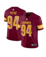 Men's Washington Commanders #94 Da'Ron Payne 2022 Burgundy Vapor Limited Stitched Jersey