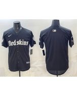 Men's Washington Commanders Black "Gothic Capitol Shadows Edition" Limited Stitched Baseball Jersey