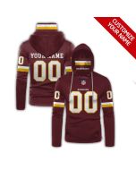 Men's Washington Football Team 2020 Red Customize Hoodie Mask