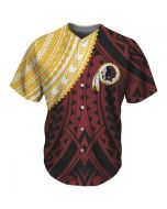 Men's Washington Football Team Red Baseball Jersey
