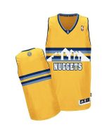 Men‘s Denver Nuggets Yellow Alternate Revolution 30 Jersey