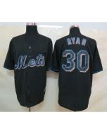 Mets #30 Nolan Ryan Black Fashion Stitched MLB Jersey