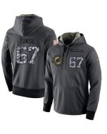 NFL Men's Miami Dolphins #67 Laremy Tunsil Stitched Black Anthracite Salute to Service Player Performance Hoodie