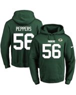 Packers #56 Julius Peppers Green Name & Number Pullover NFL Hoodie