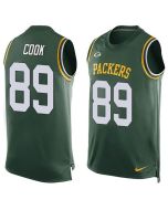 Packers #89 Jared Cook Green Team Color Men's Stitched NFL Limited Tank Top Jersey