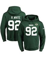 Packers #92 Reggie White Green Name & Number Pullover NFL Hoodie