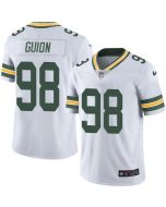 Packers #98 Letroy Guion White Men's Stitched NFL Limited Rush Jersey