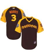 Padres #3 Derek Norris Brown 2016 All-Star National League Stitched Youth MLB Jersey