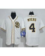 Padres #4 Wil Myers White Flexbase Authentic Collection Stitched MLB Jersey