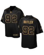 Panthers #92 Vernon Butler Black Men's Stitched NFL Elite Pro Line Gold Collection Jersey
