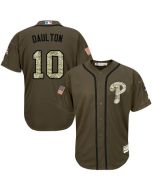 Phillies #10 Darren Daulton Green Salute to Service Stitched MLB Jersey