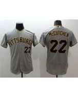 Pirates #22 Andrew McCutchen Grey Flexbase Authentic Collection Stitched MLB Jersey