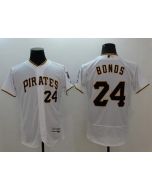 Pirates #24 Barry Bonds White Flexbase Authentic Collection Stitched MLB Jersey