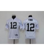 Raiders #12 Jacoby Ford White Stitched Youth NFL Jersey