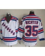 Rangers #35 Mike Richter White CCM Throwback Stitched NHL Jersey