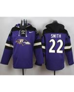 Ravens #22 Jimmy Smith Purple Player Pullover NFL Hoodie
