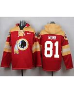Redskins #81 Art Monk Burgundy Red Player Pullover NFL Hoodie