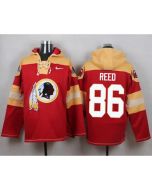 Redskins #86 Jordan Reed Burgundy Red Player Pullover NFL Hoodie