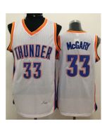 Revolution 30 Thunder #33 Mitch McGary White Stitched NBA Jersey