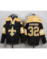 Saints #32 Kenny Vaccaro Black Player Pullover NFL Hoodie
