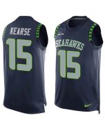 Seahawks #15 Jermaine Kearse Steel Blue Team Color Men's Stitched NFL Limited Tank Top Jersey