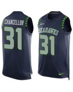 Seahawks #31 Kam Chancellor Steel Blue Team Color Men's Stitched NFL Limited Tank Top Jersey