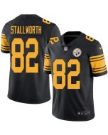 Steelers #82 John Stallworth Black Men's Stitched NFL Limited Rush Jersey