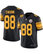 Steelers #88 Lynn Swann Black Men's Stitched NFL Limited Rush Jersey