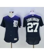 Tigers #27 Jordan Zimmermann Navy Blue Flexbase Authentic Collection Stitched MLB Jersey