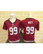 Toddler Houston Texans #99 J.J. Watt Red Stitched NFL Jersey