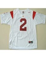 Trojans #2 Robert Woods White Stitched NCAA Jersey